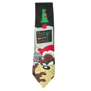 Warner Brothers Looney Tunes Taz Christmas Tie